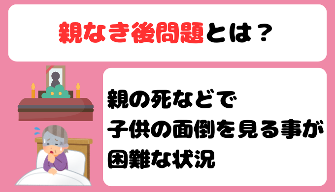 親なき後問題とは