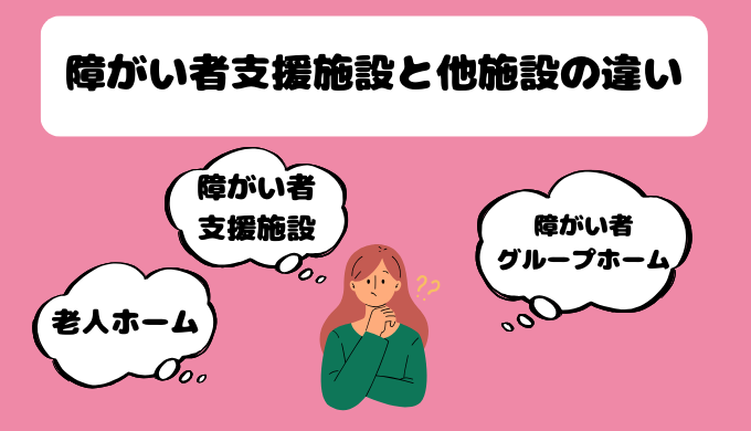 障がい者支援施設と他施設との違い